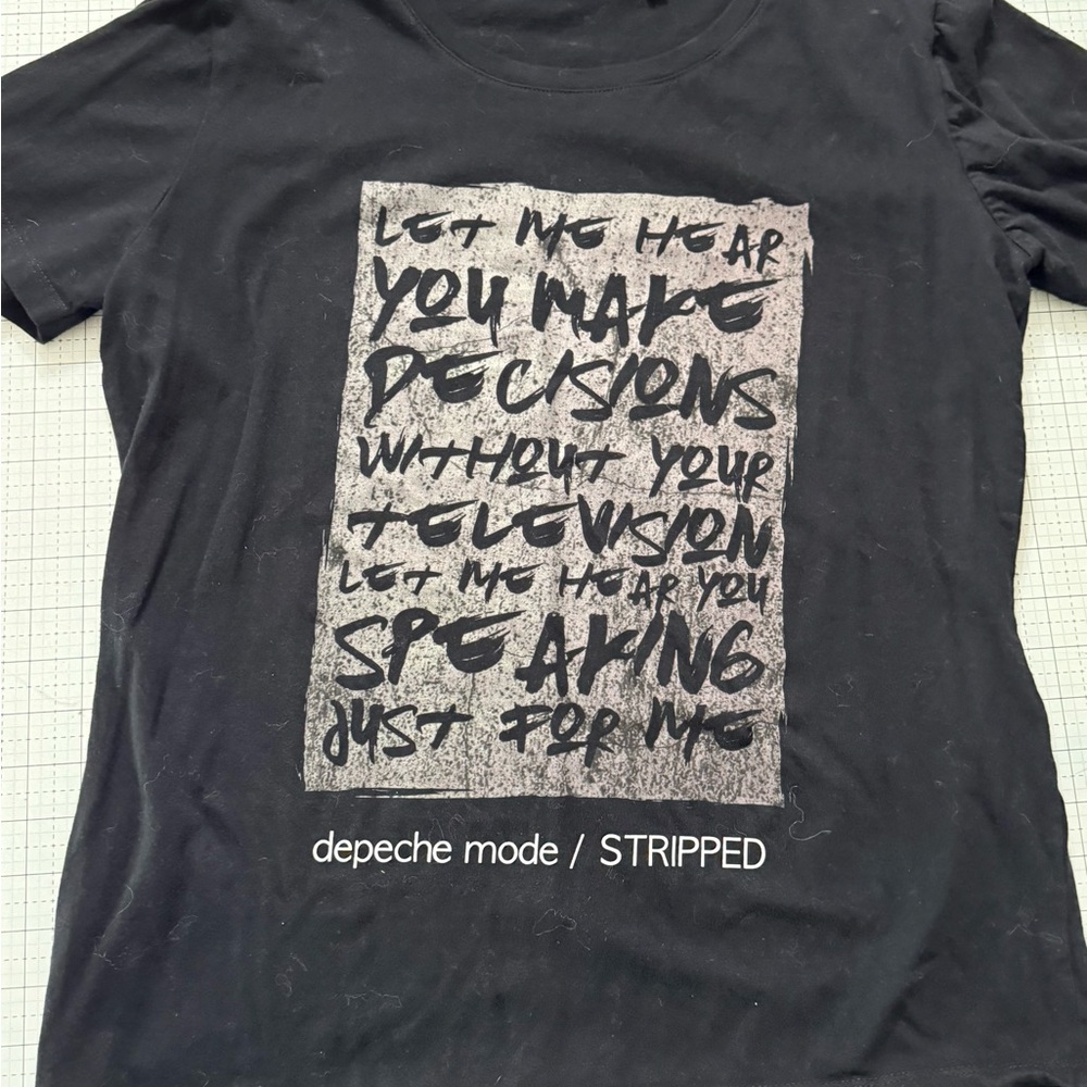 Black Depeche Mode Graphic T-Shirt